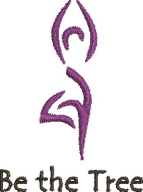 Picture of Yoga Be The Tree Machine Embroidery Design