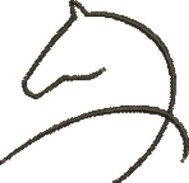 Picture of Abstract Horse Machine Embroidery Design