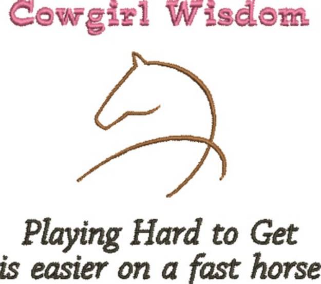 Picture of Cowgirl Wisdom Machine Embroidery Design