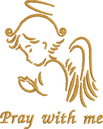 Pray with me Machine Embroidery Design