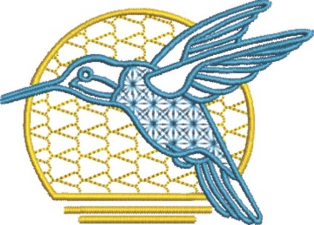 Picture of Hummingbird Morning Machine Embroidery Design