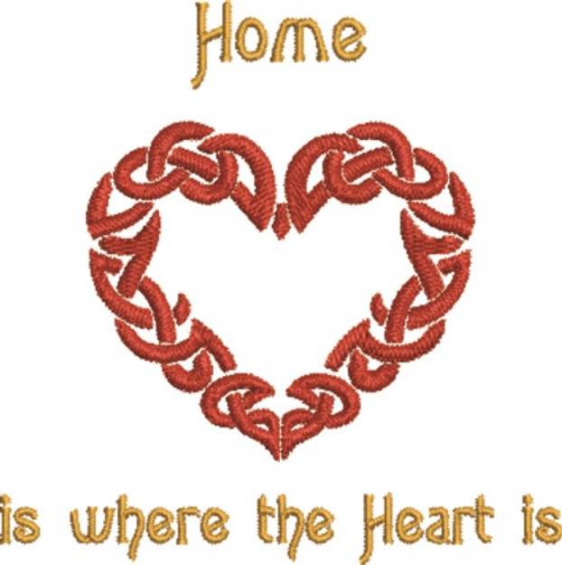 Picture of Celtic Heart Home Machine Embroidery Design