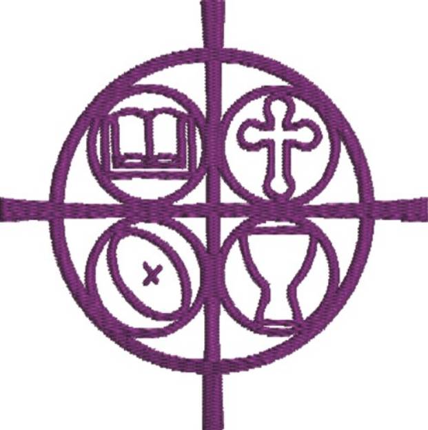 Picture of Christian Symbols  Machine Embroidery Design