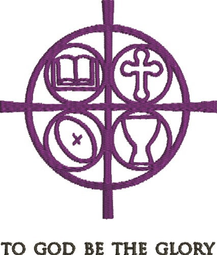 Christian Symbols Glory Machine Embroidery Design