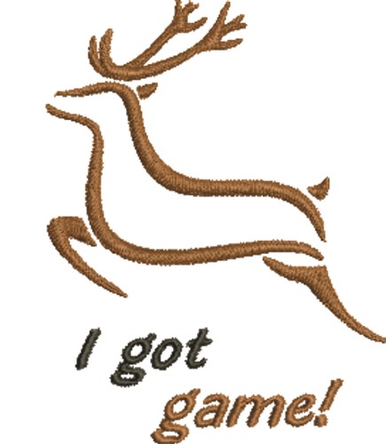 Deer Game Machine Embroidery Design