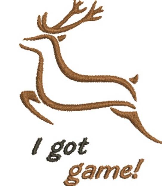 Picture of Deer Game Machine Embroidery Design