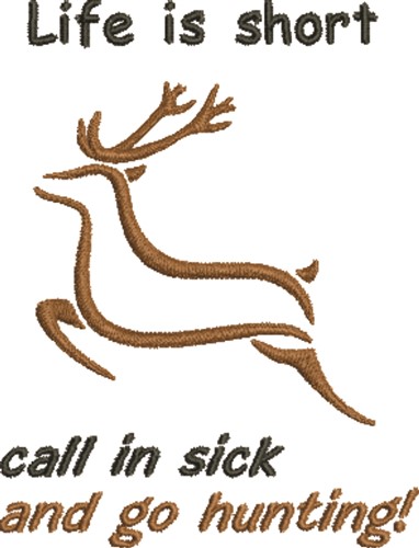 Deer Life Machine Embroidery Design