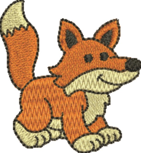 Fox  Machine Embroidery Design