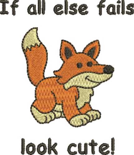 Cute Fox  Machine Embroidery Design
