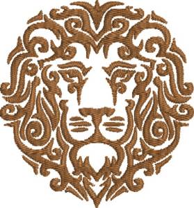 Picture of Lion  Machine Embroidery Design