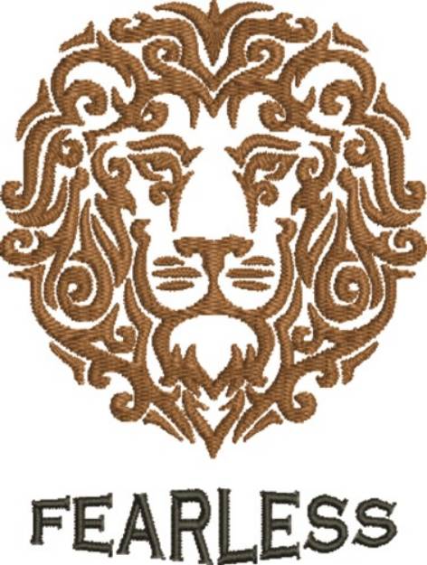 Picture of Fearless Lion Machine Embroidery Design