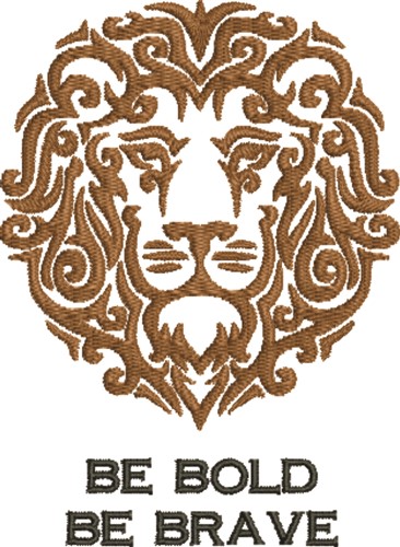 Bold Lion  Machine Embroidery Design