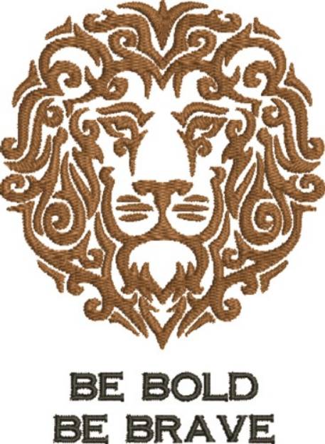 Picture of Bold Lion  Machine Embroidery Design