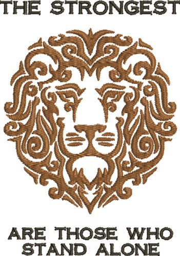 Strongest Lion  Machine Embroidery Design