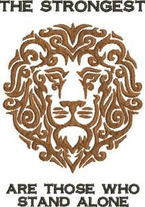 Picture of Strongest Lion  Machine Embroidery Design