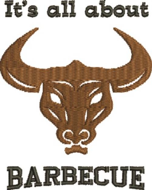 Picture of Longhorn Barbecue Machine Embroidery Design
