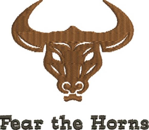 Picture of Longhorn Fear Machine Embroidery Design