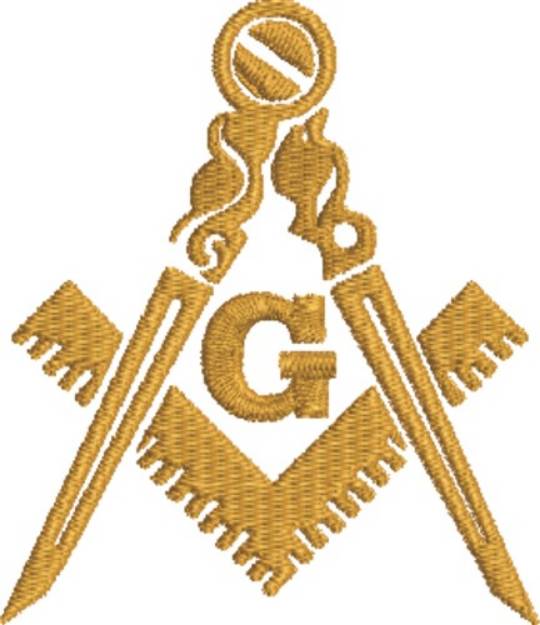 Picture of Masonic Symbol  Machine Embroidery Design