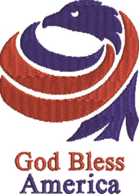 Picture of Patriotic Blessing Machine Embroidery Design