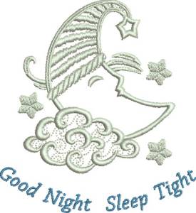 Picture of Good Night Moon Machine Embroidery Design