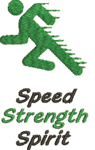 Speed Sprinter Machine Embroidery Design