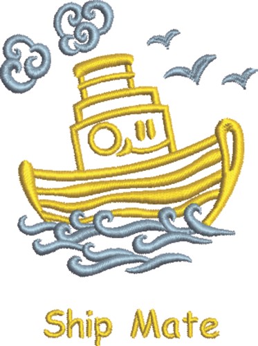 Ship Mate Machine Embroidery Design