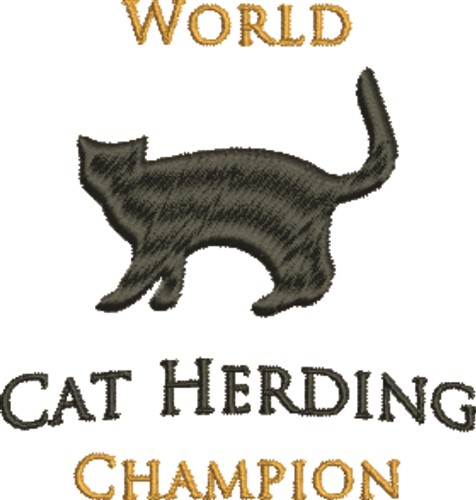 Cat Herding Machine Embroidery Design