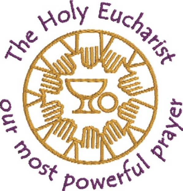 Picture of Holy Eucharist Machine Embroidery Design