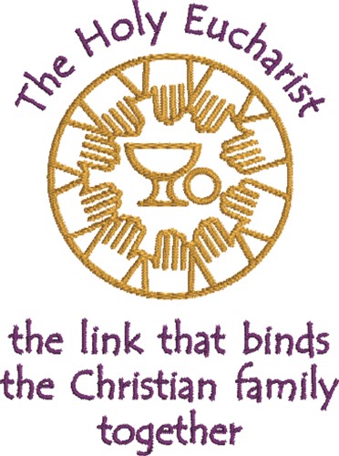 Binds Christian Family Machine Embroidery Design