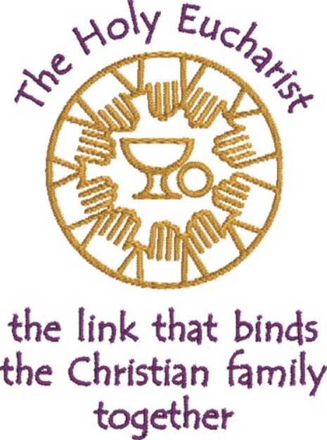 Picture of Binds Christian Family Machine Embroidery Design