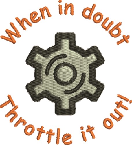 Throttle Out Machine Embroidery Design