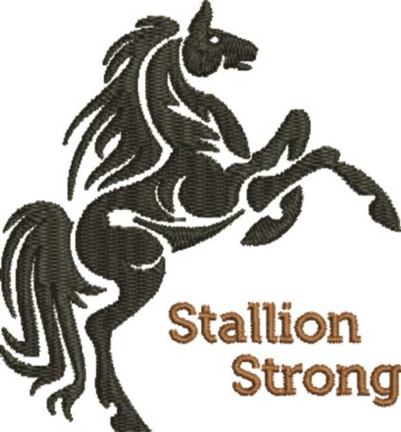 Picture of Stallion Strong Machine Embroidery Design