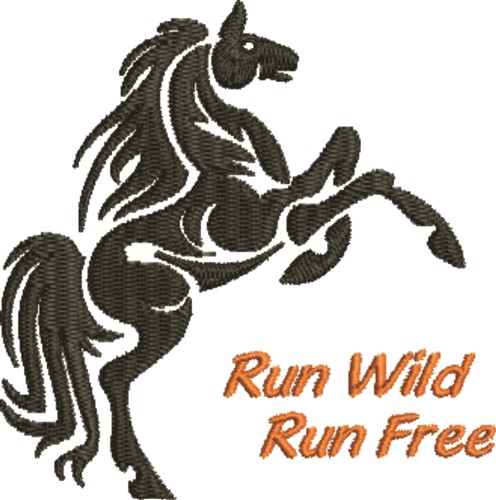 Run Wild Machine Embroidery Design