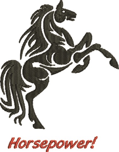 Horsepower Machine Embroidery Design