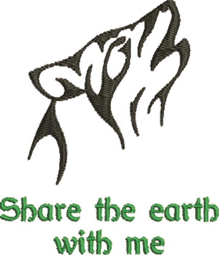 Share The Earth Machine Embroidery Design
