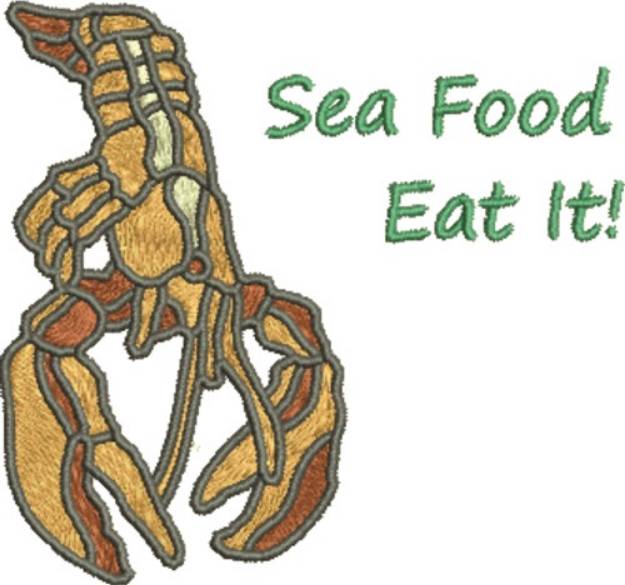 Picture of Sea Food Machine Embroidery Design