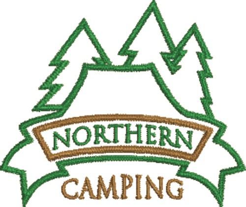 Northern Camping Machine Embroidery Design