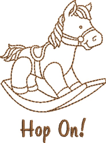 Hop On Machine Embroidery Design