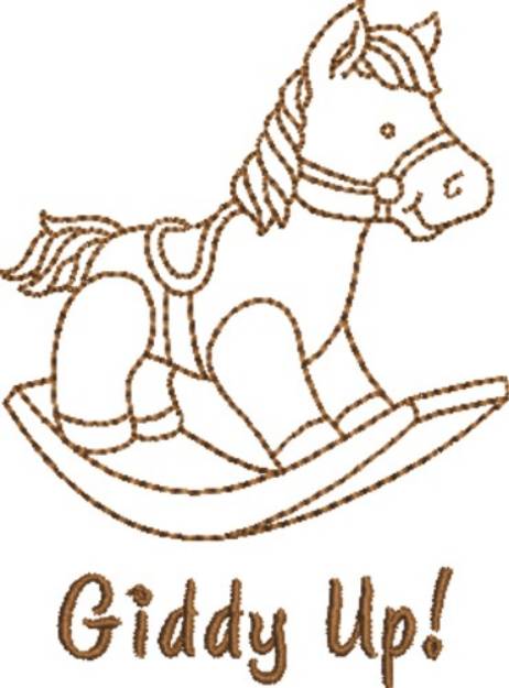 Picture of Giddy Up Machine Embroidery Design
