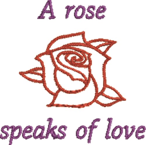 Rose Of Love Machine Embroidery Design