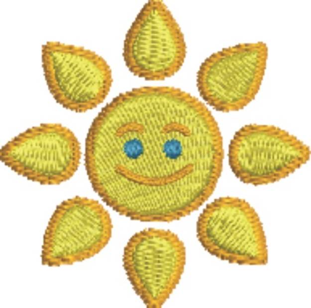 Picture of Happy Sun Machine Embroidery Design