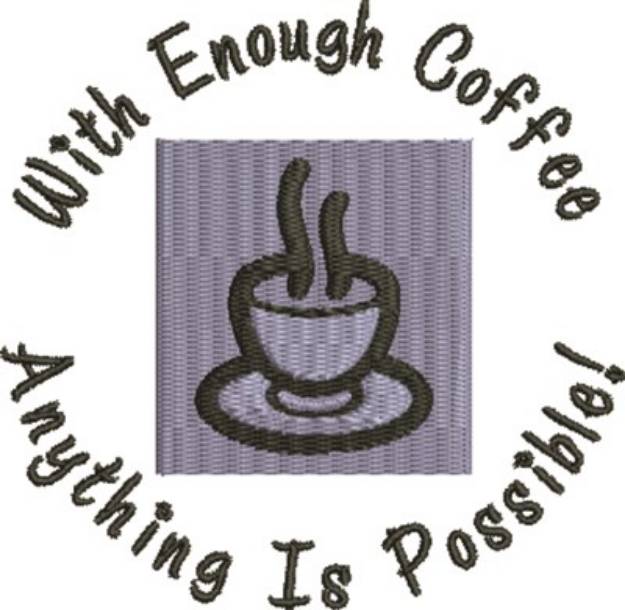 Picture of With Coffee Machine Embroidery Design