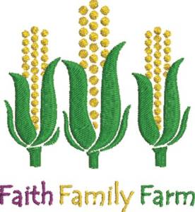 Picture of Faith Family Farm Machine Embroidery Design