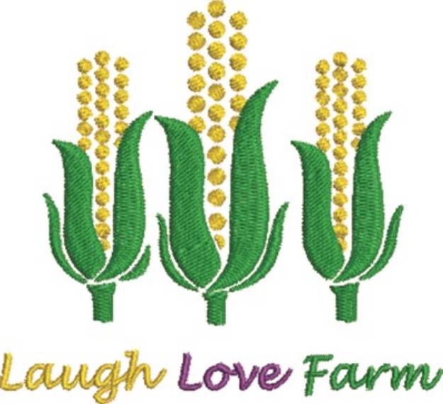 Picture of Laugh Love Farm Machine Embroidery Design