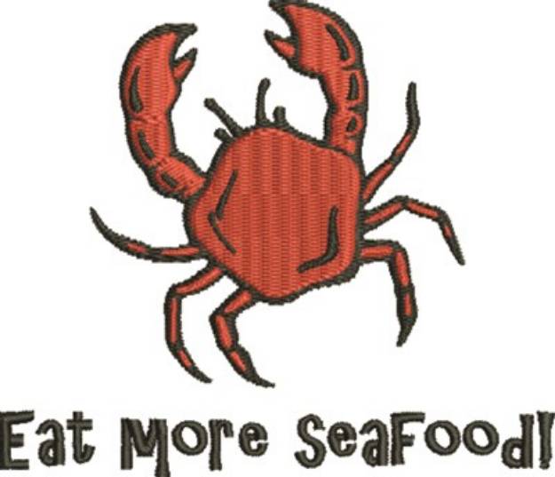 Picture of Eat Seafood Machine Embroidery Design
