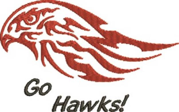 Picture of Go Hawks Machine Embroidery Design