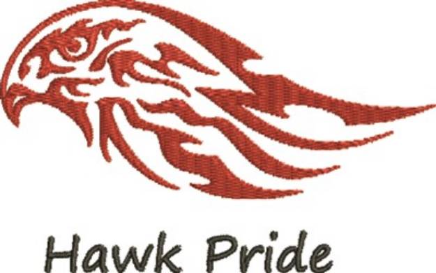 Picture of Hawk Pride Machine Embroidery Design