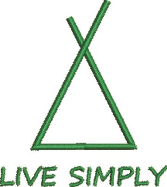 Picture of Live Simply Machine Embroidery Design