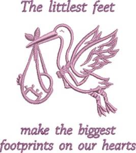 Picture of Littlest Feet Machine Embroidery Design