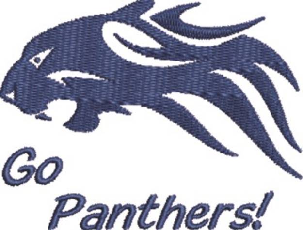 Picture of Go Panthers Machine Embroidery Design